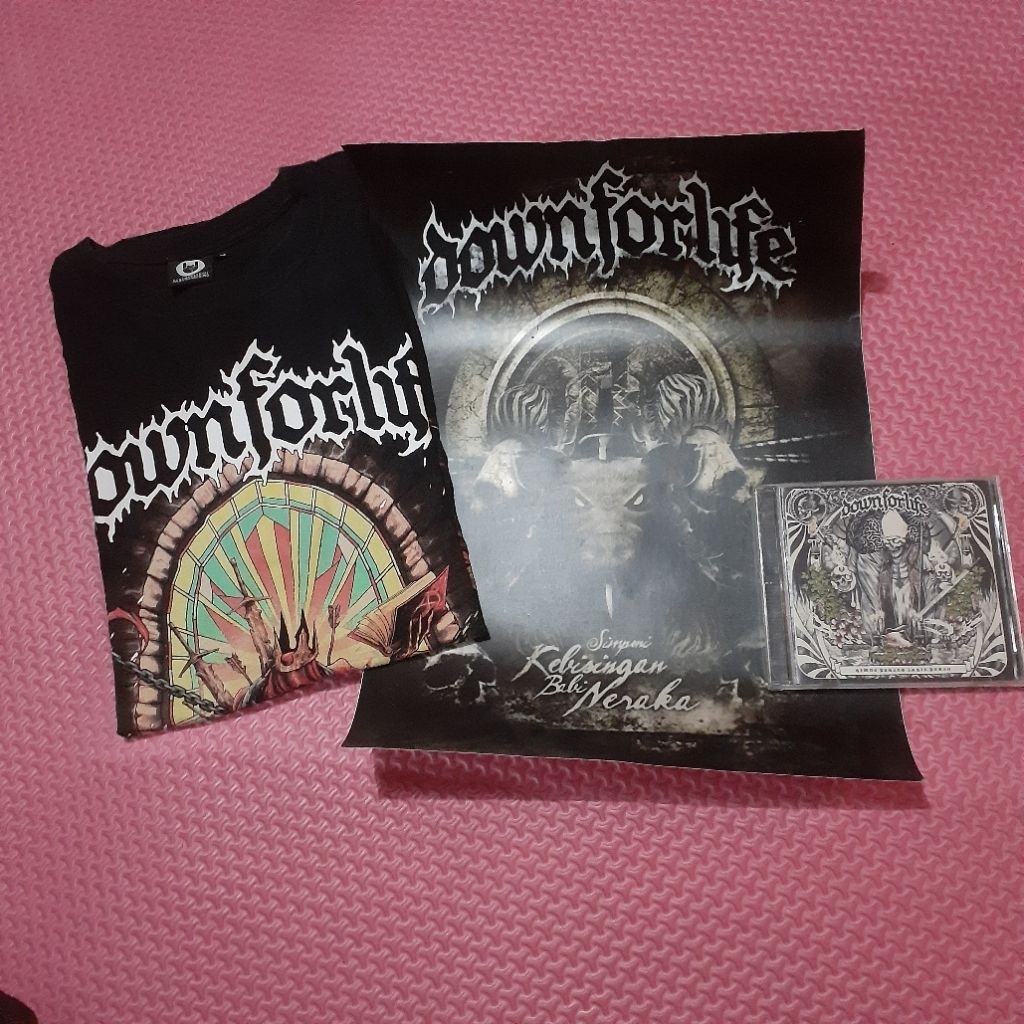 T-shirt Downforlife 2nd+ CD 2nd Free poster