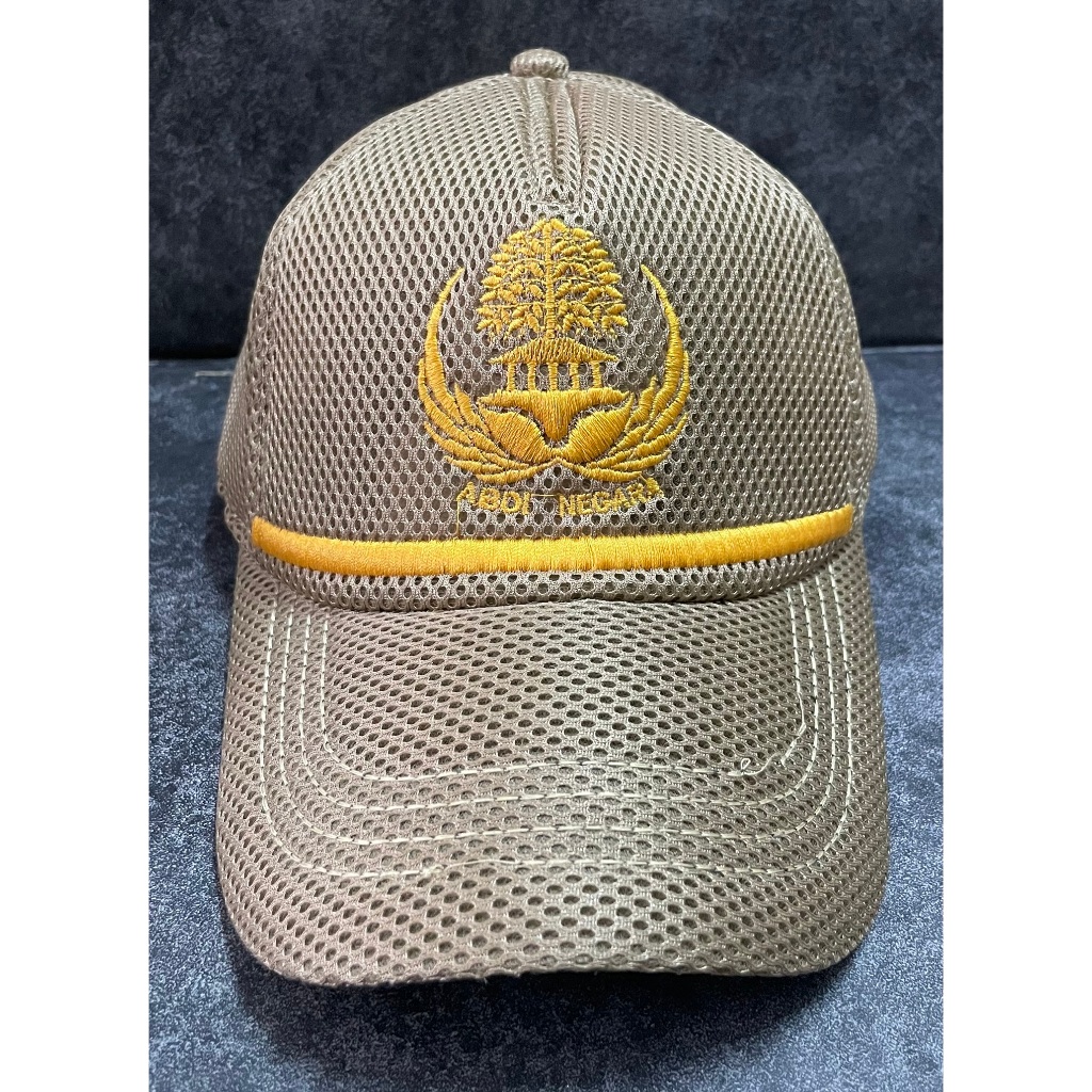 Topi Jaring Korpri PNS Golongan 2 (Cream) - Topi Korpri Golongan 2 - Topi Jaring - Topi PNS