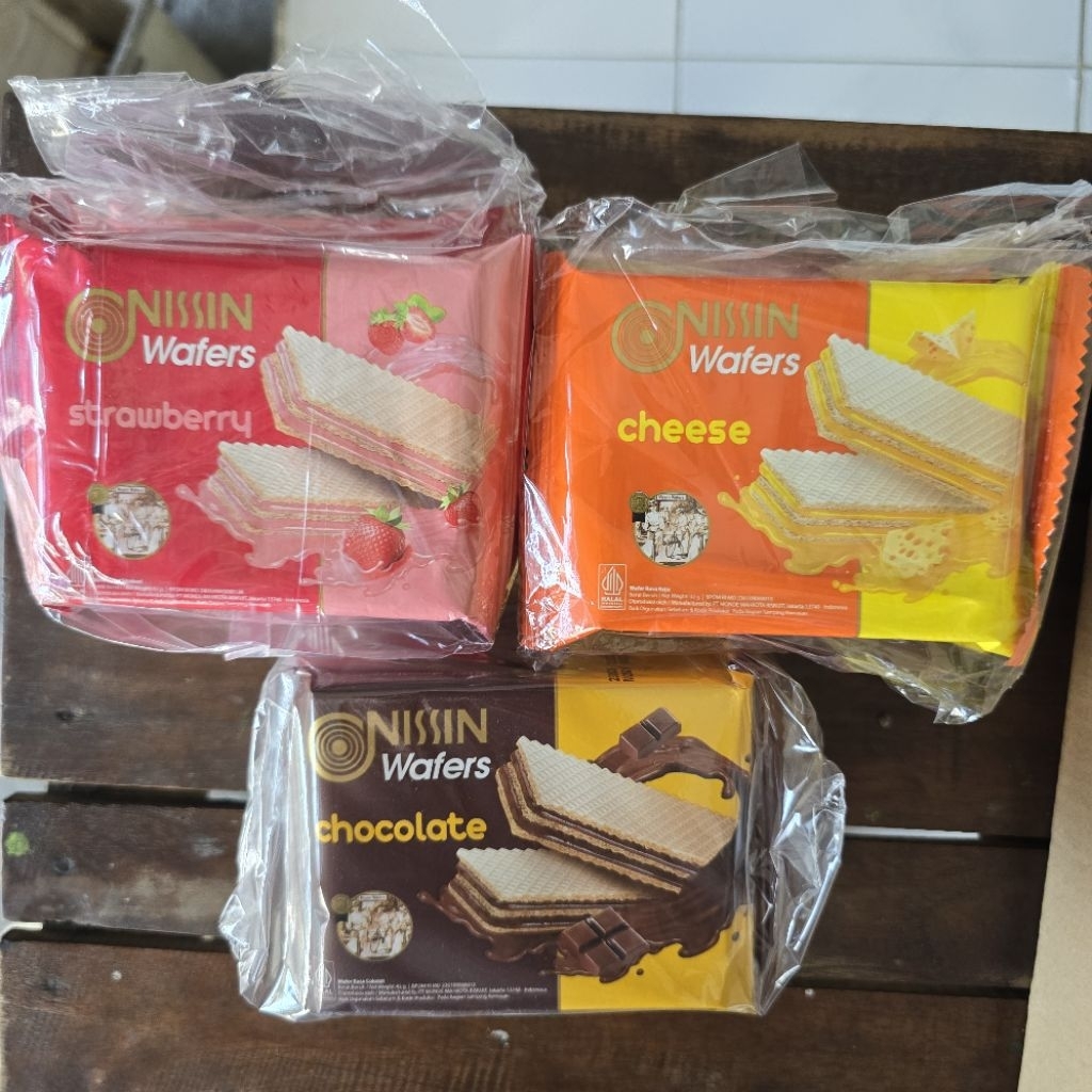 

NISSIN WAFER COKLAT CHEESE STROBERI 5 x 42gr