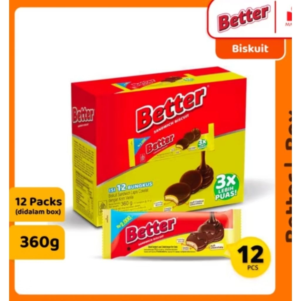 

Better Chocolate Box.360gx12 bungkusx6 Box