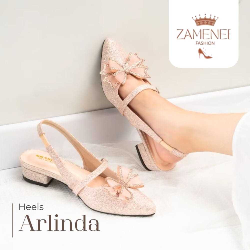 ZAMENEE Heels Wanita 3CM/High Heels Arlinda Elegan Formal