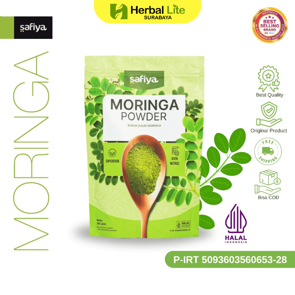 

Safiya Daun Kelor 250 Gr Moringa Bubuk 100% Murni Premium