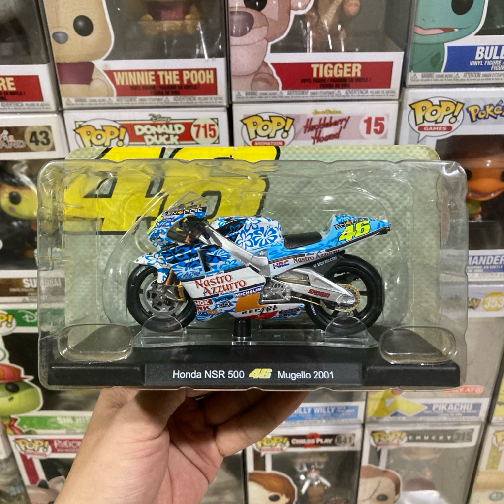 Diecast motogp leomodels motogp 2001 mugello livery valentino rossi
