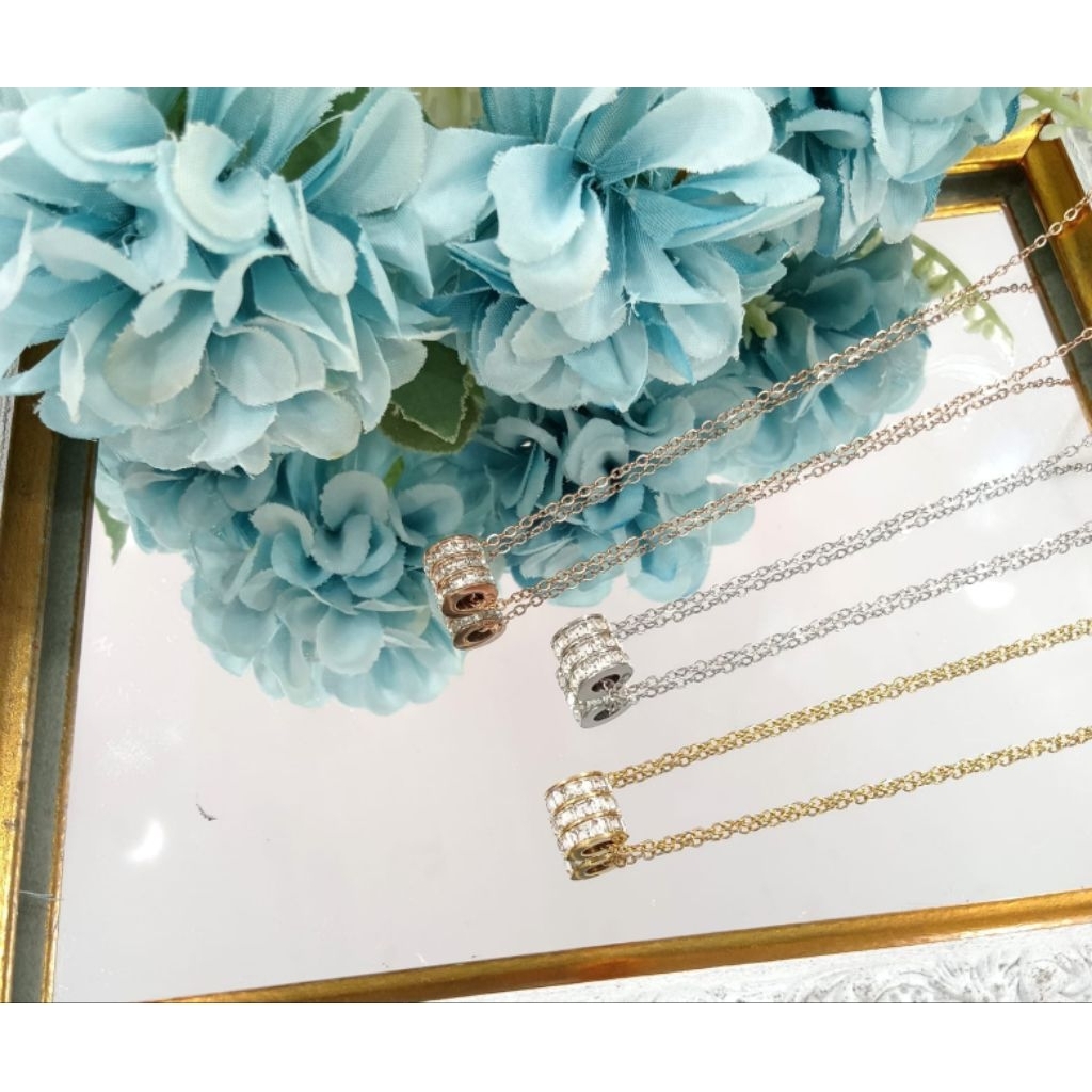 kalung titanium/ kalung rantai liontin titanium