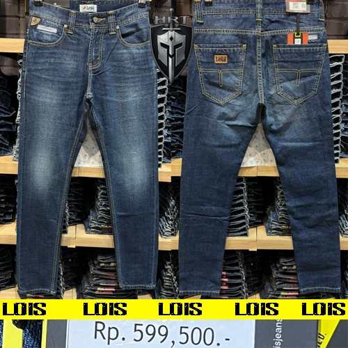 Celana Lois Original Dark Blue Slimfit Celana Jeans Panjang Pria Lois Original