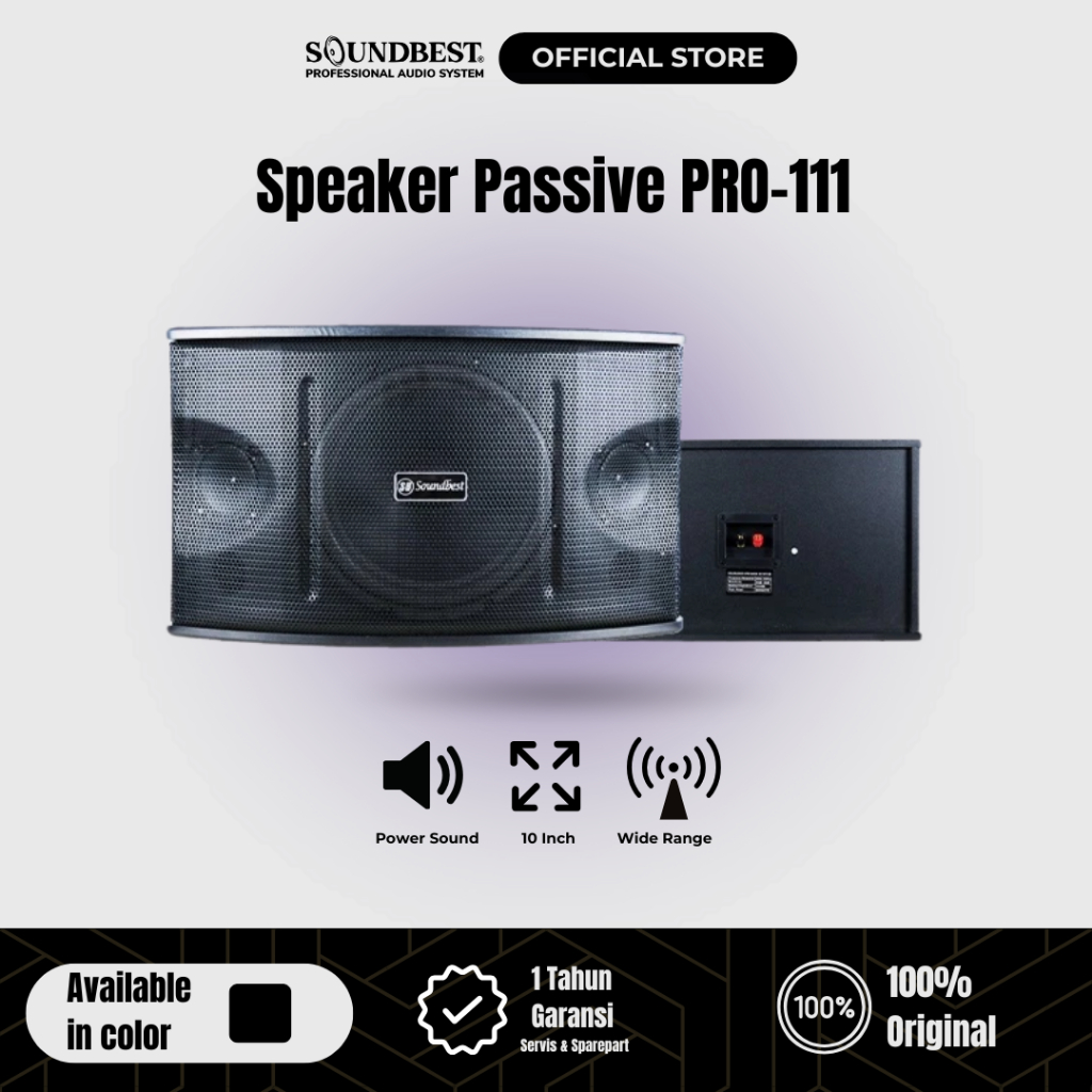 SOUNDBEST Speaker Pasif PRO-111 Garansi Resmi