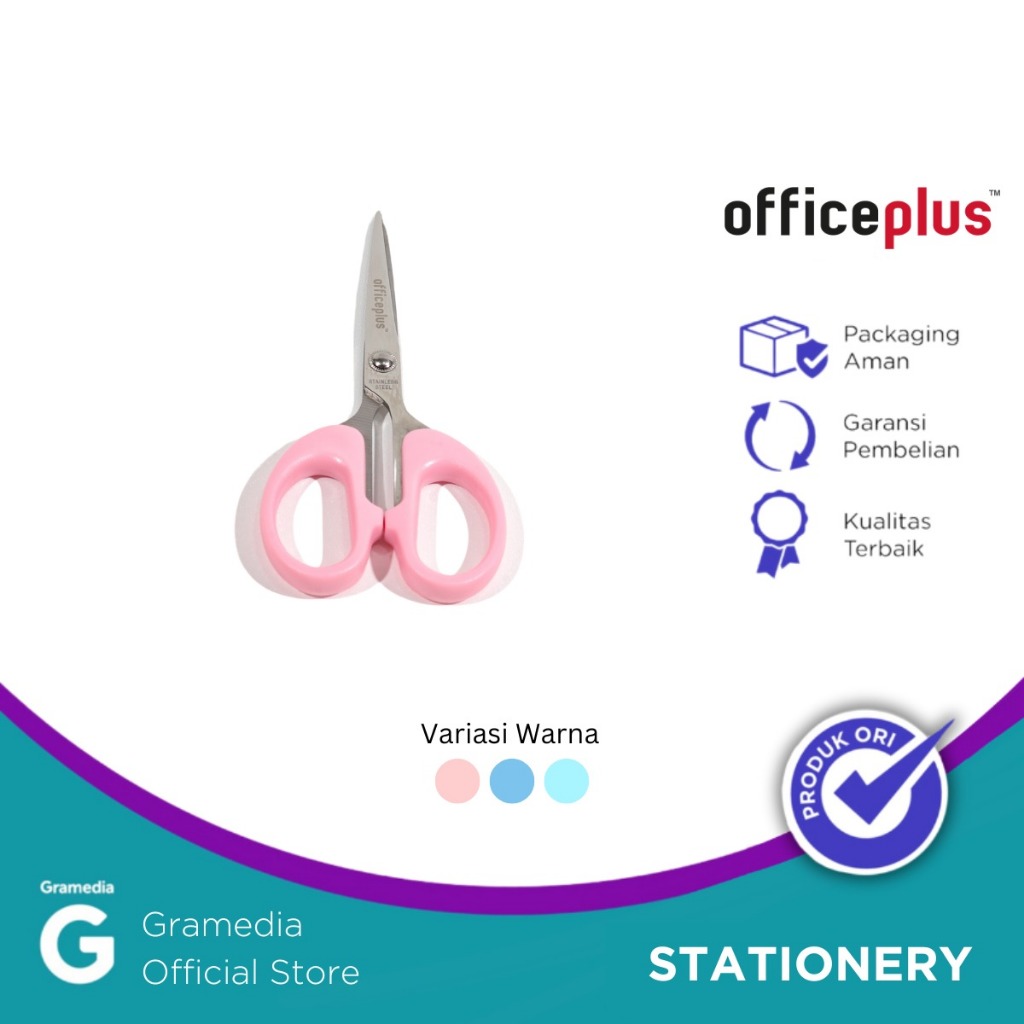 

Gramedia Karawaci - Gunting Office-P Daily Scissors Pastel Pink 5.5 Op-Sc202p