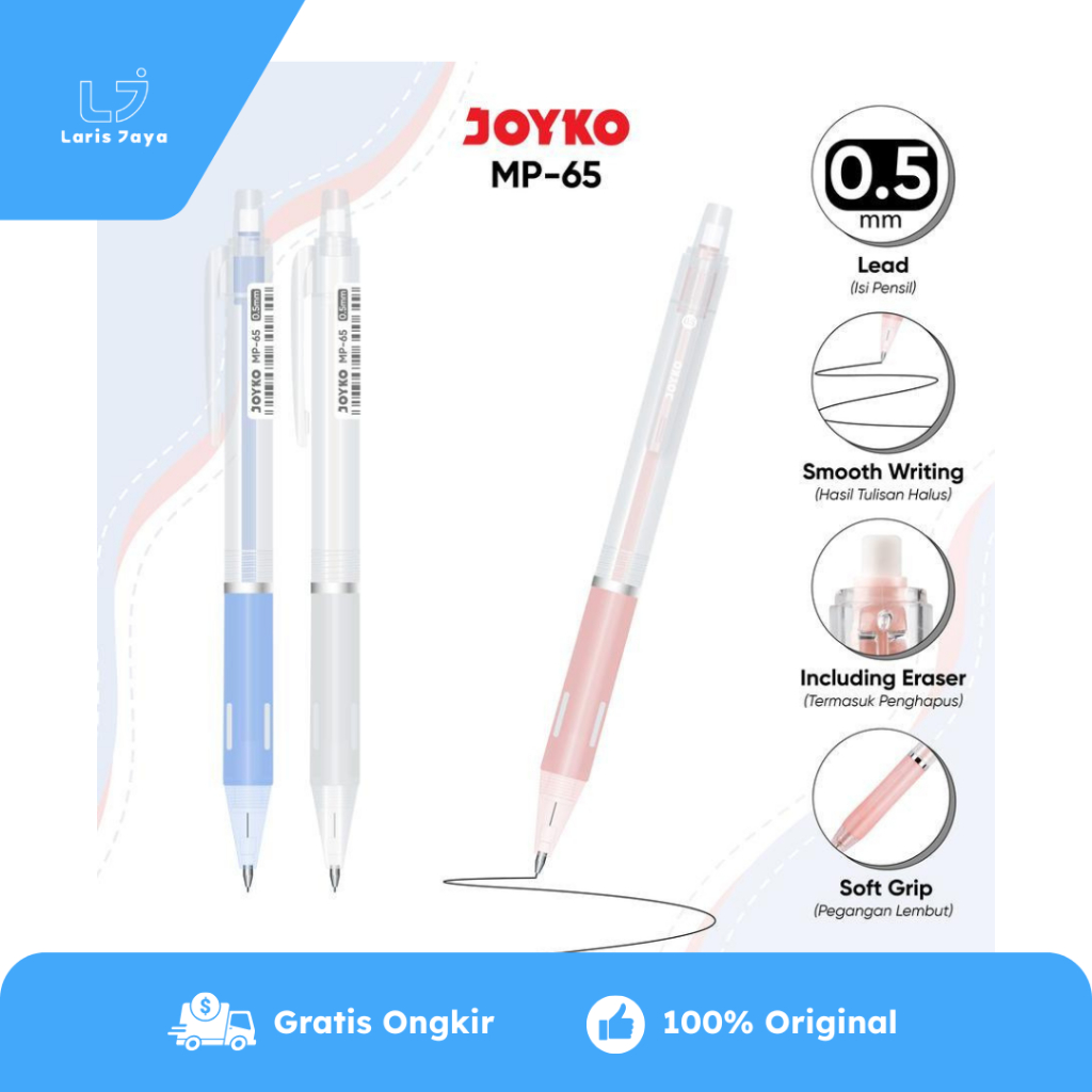 

Pensil Mekanik Joyko MP-65 0.5 mm ( Mechanical Pencil )