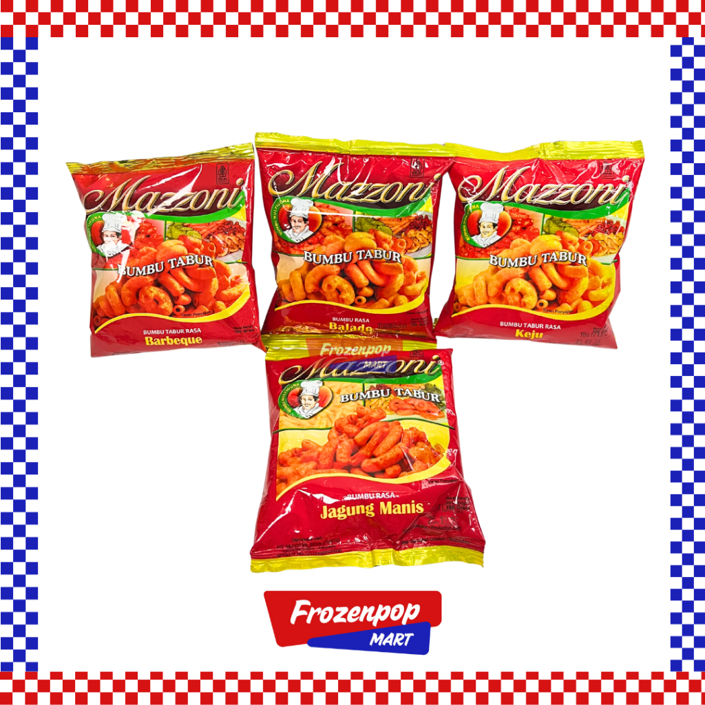 

Mazzoni Bumbu Tabur Kentang Makaroni Berbagai Rasa 100gr
