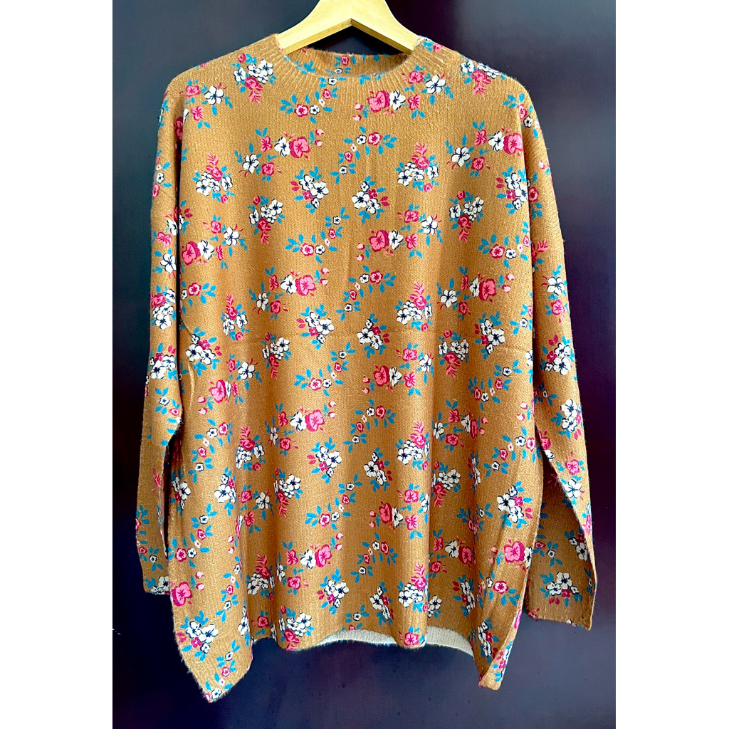 Sweater bunga Jumbo ld 140cm