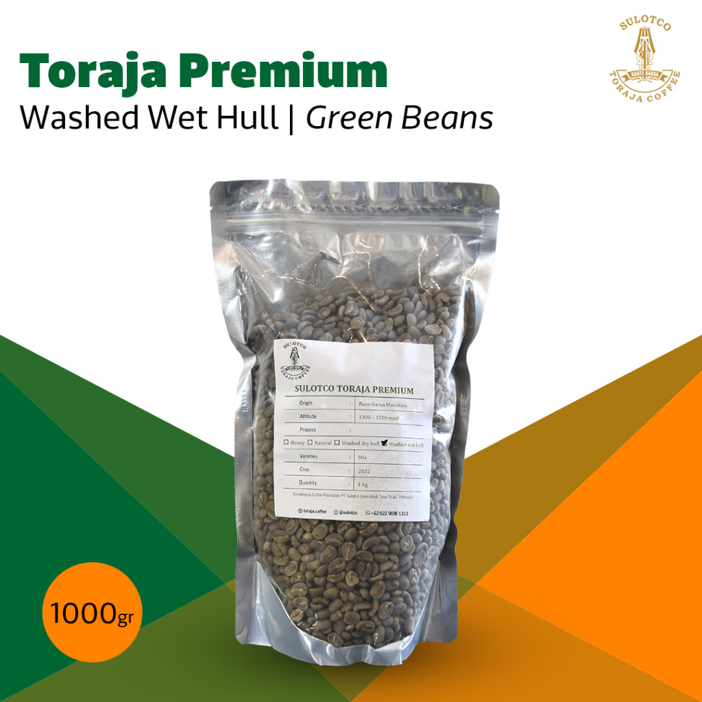 

Greenbeans Sulotco Toraja Premium Semi Wash