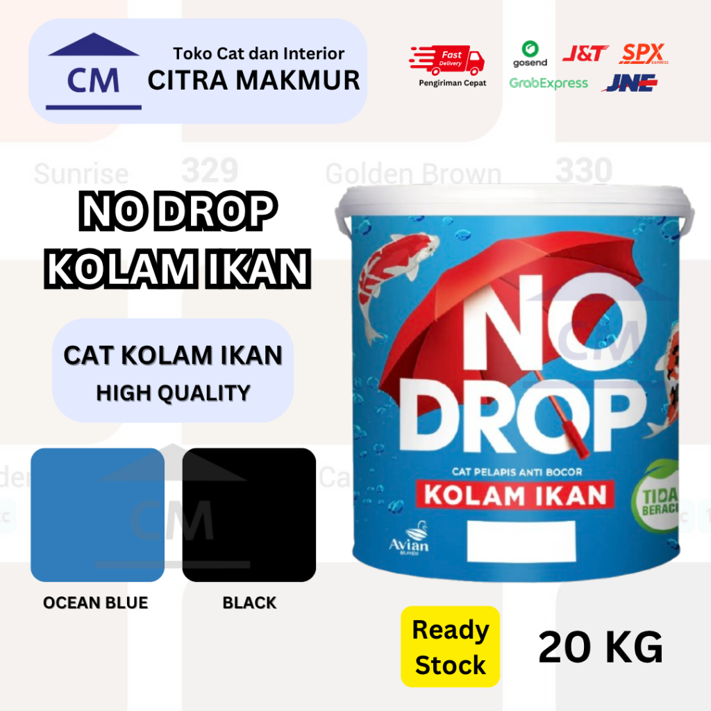 NO DROP KOLAM IKAN - 20 KG ( CAT KOLAM IKAN AVIAN NO DROP )
