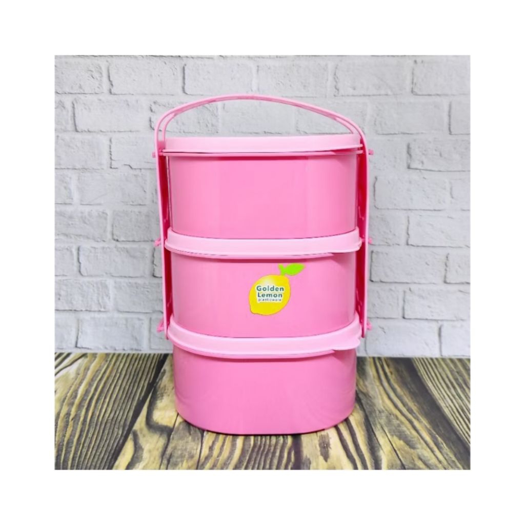 rantang pink susun 3