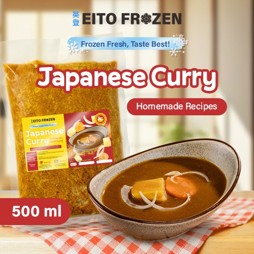 

EITO Frozen Japanese Curry - Kari Jepang Asli Otentik 500ml (Isi 3 Porsi)