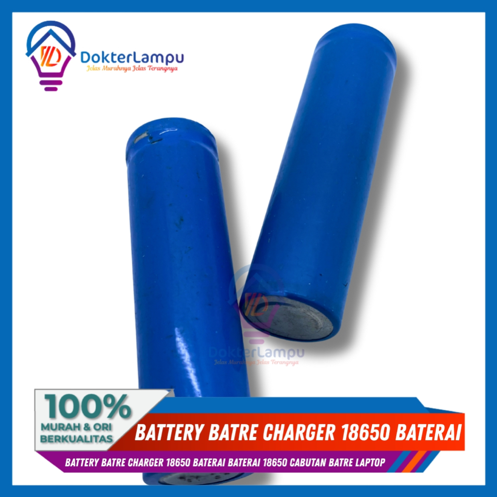 Battery Batre charger 18650 baterai baterai 18650 cabutan batre laptop
