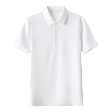 Rahasia-Kaos putih polos slim fit kasual premium untuk pria