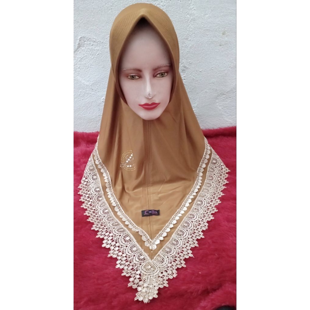Hijab renda prada mix