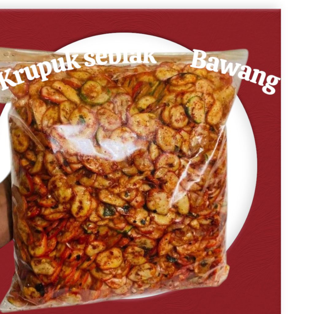 

Seblak Krupuk Bawang Original pedas daun jeruk Krupuk Bantat Cikruh 250gr 500gr 1kg