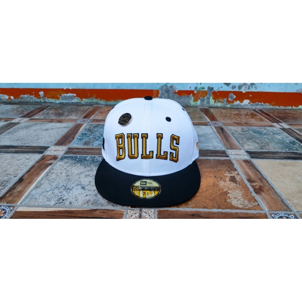 Topi New Era 59Fifty 70 anniversary Chicago Bulls