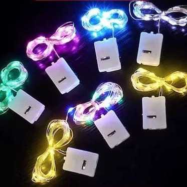 Lampu Hias Tumblr Lampu Kawat LED Kawat Dekorasi Lampu Hias Bobo Balon PVC Lampu Cantik Free Baterai