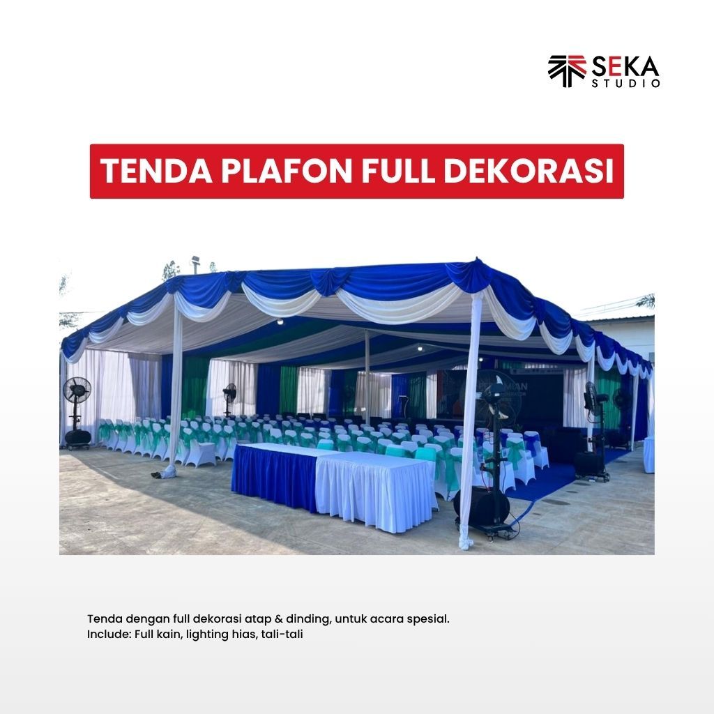 Tenda Plafon Full Dekorasi