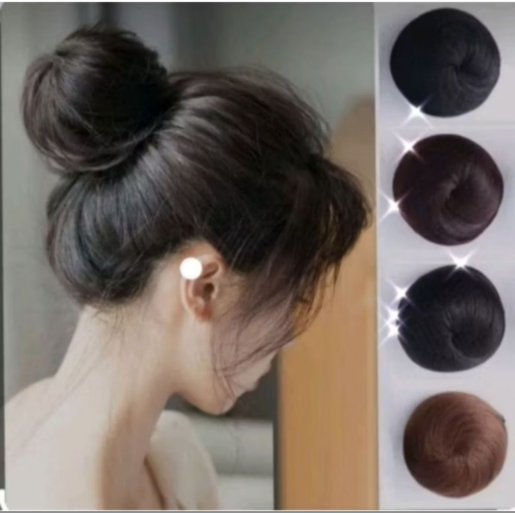Cepol instan fun bun korea cepolan rambut mudah di pakai