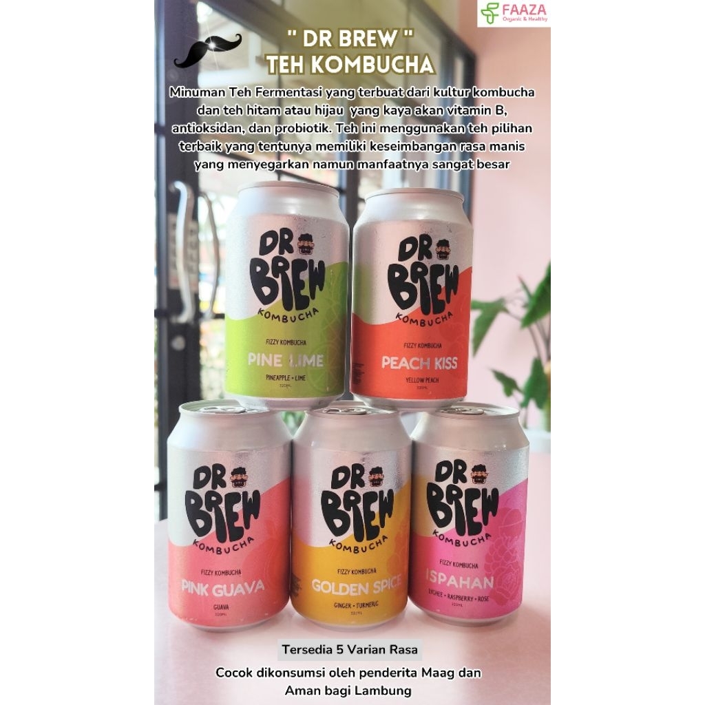 

Dr. Brew Kombucha Fizzy Tea (320ml) / Teh Kombucha