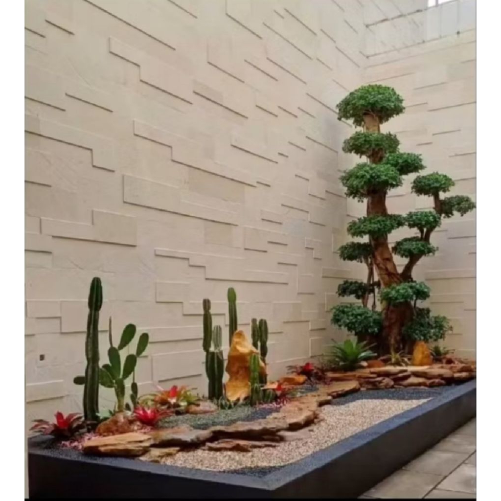 jasa pembuatan taman batu koral tabur