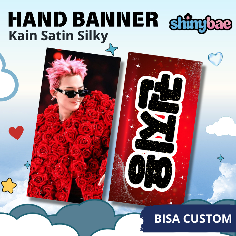READY STOCK - HandBanner Slogan KPOP Premium Hand banner NCT BTS SEVENTEEN