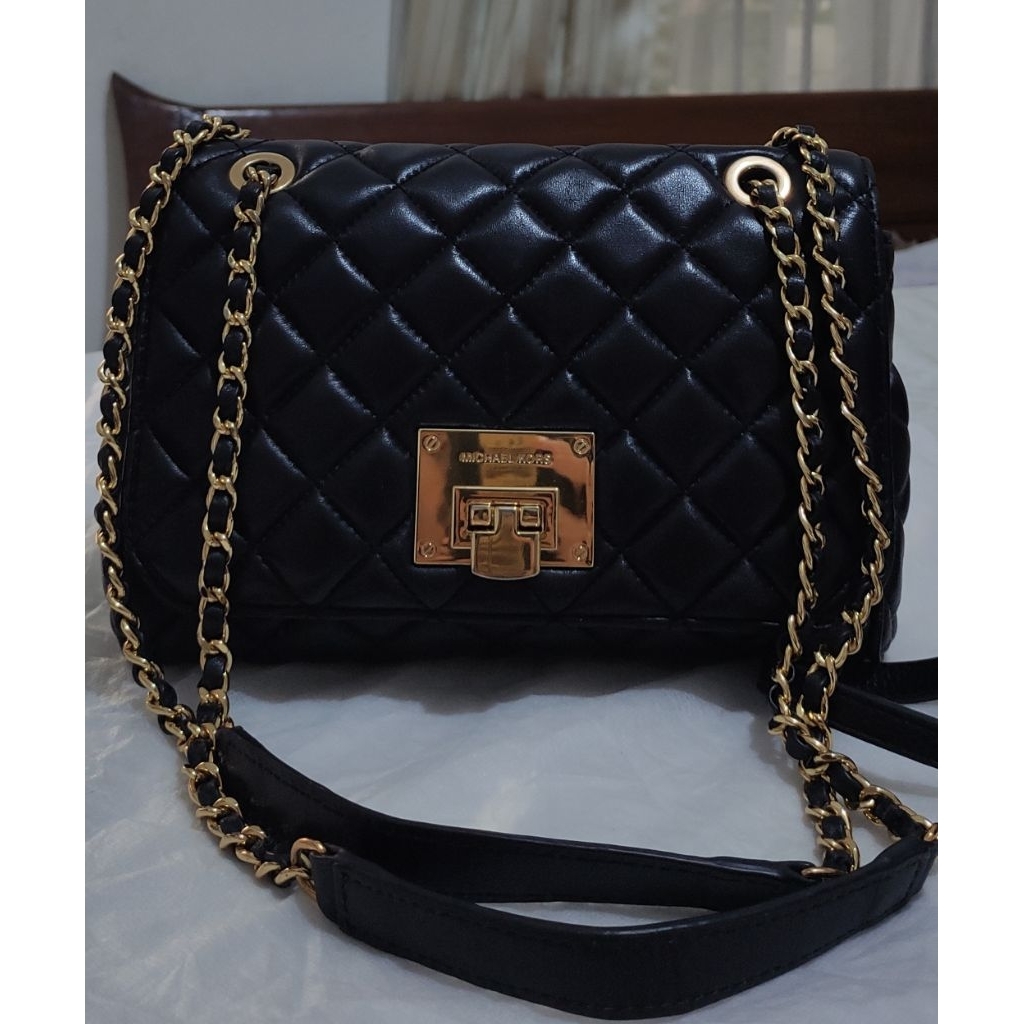 Shoulder Bag Michael Kors Black Authentic/ Tas Pesta Michael Kors Authentic Preloved