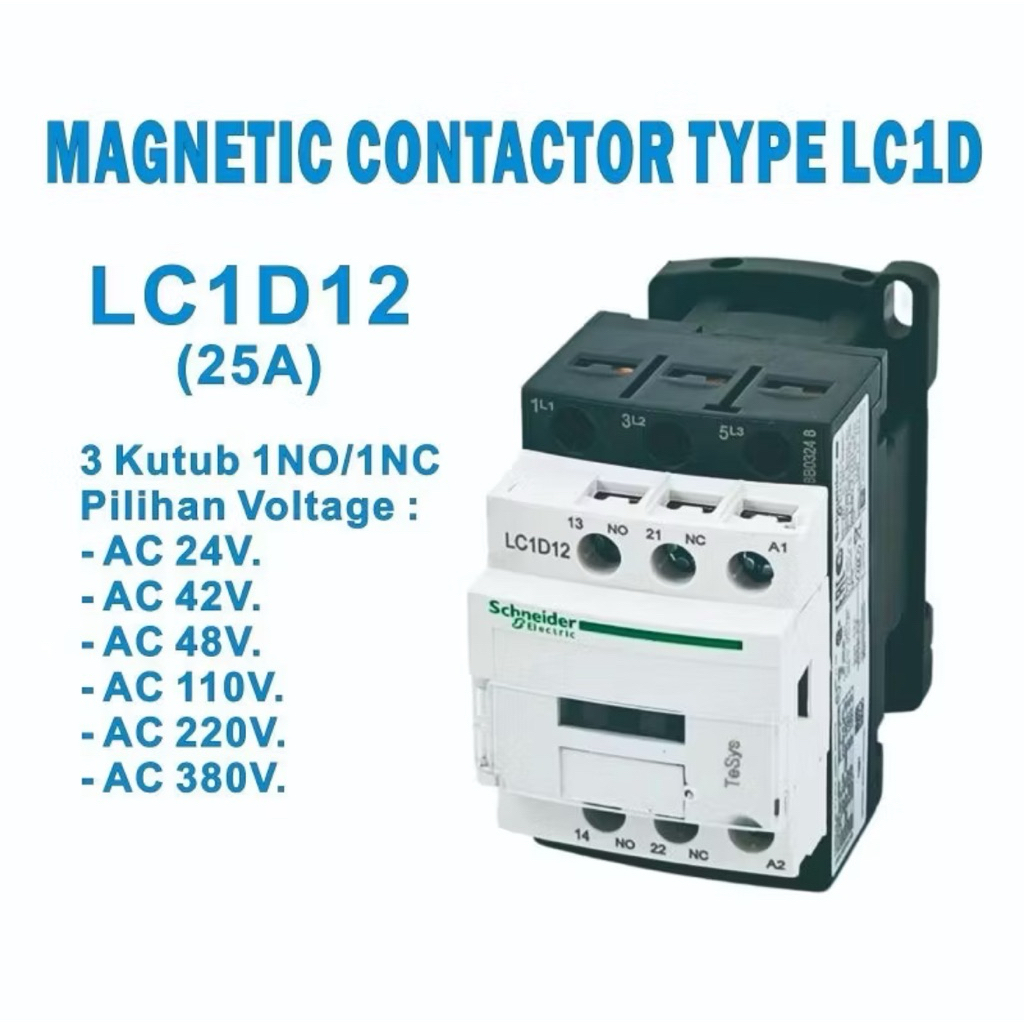 Kontaktor LC1D12M7 Contaktor lc1d12