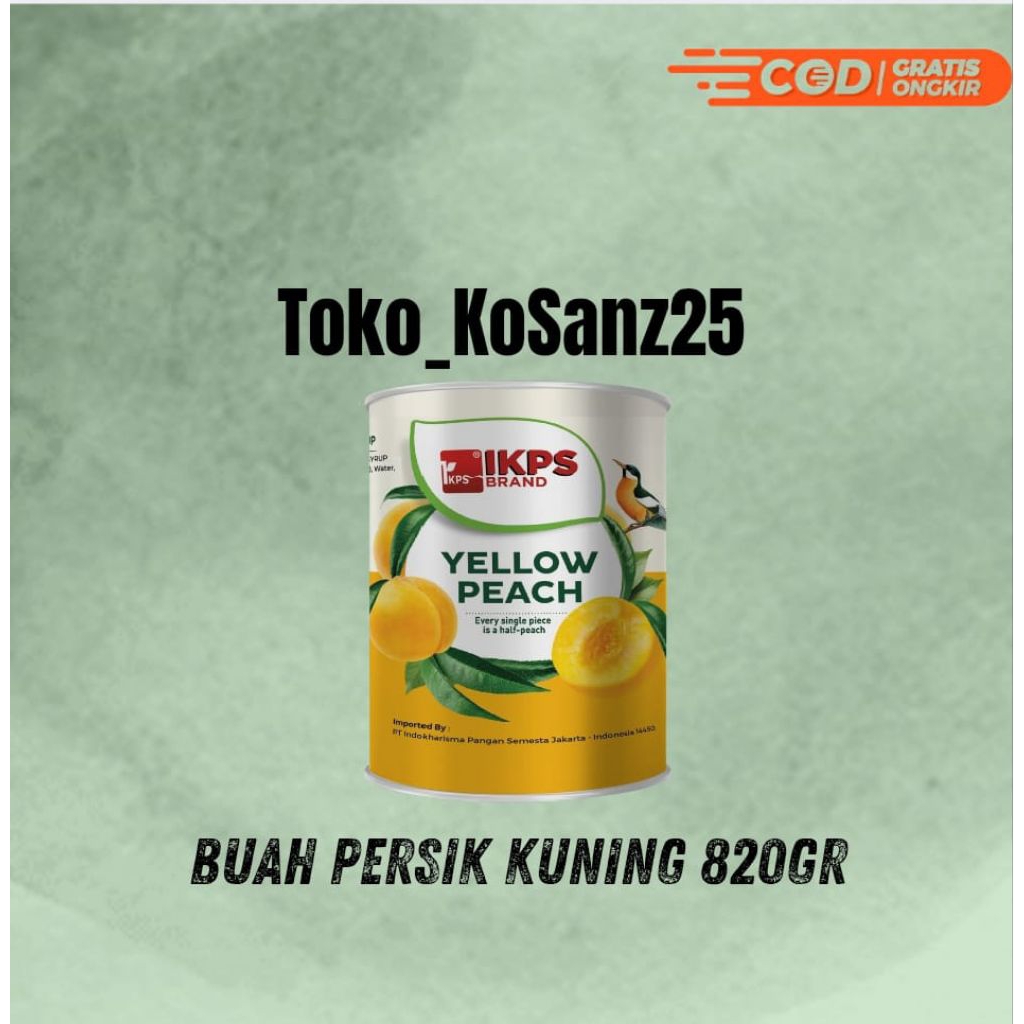 

Buah Persik Kuning Dalam Sirup 820gr / Yellow Peach In Halves 820gr (UKURAN BESAR)