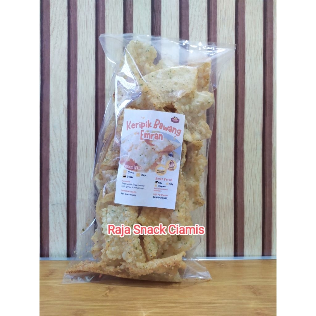 

Keripik Bawang Keripik Pangsit Kue Bawang Pedas 200g