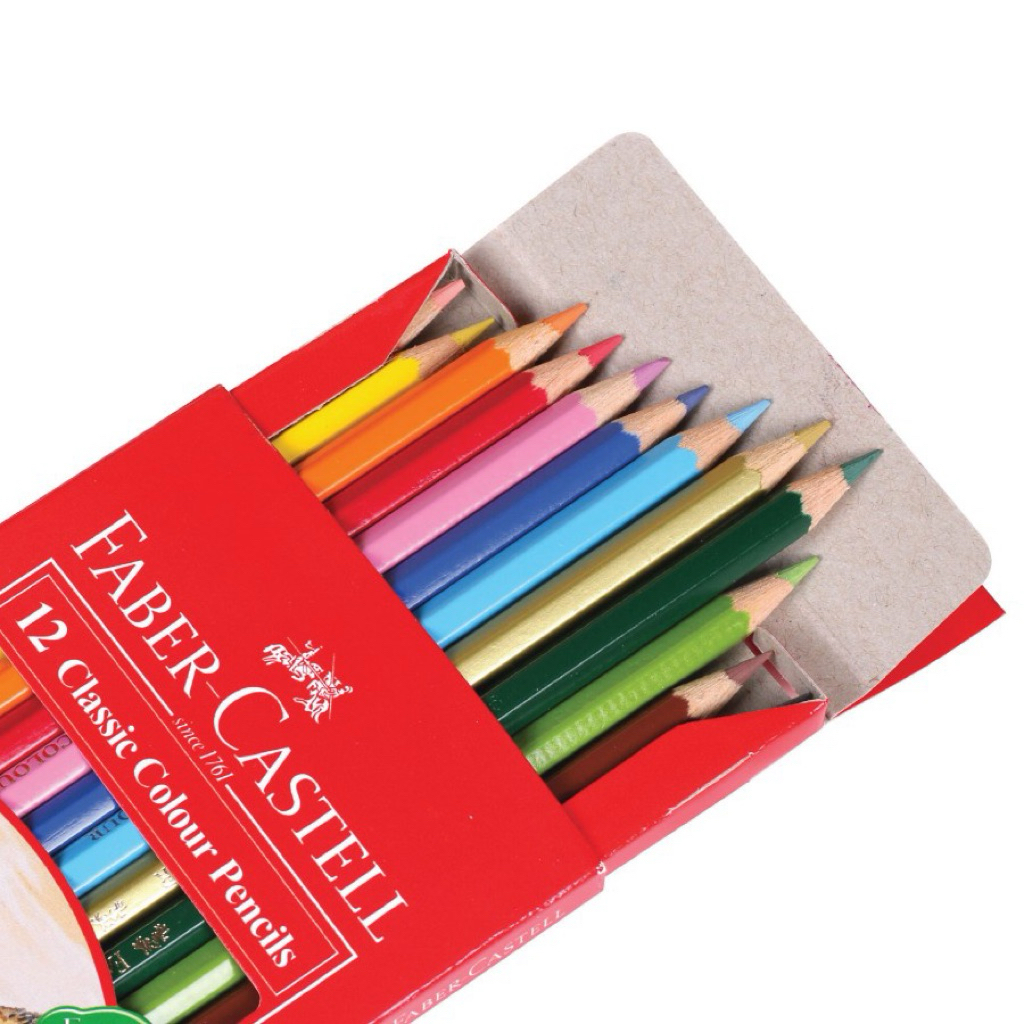 

PENCIL WARNA FABERCASTELL 12warna