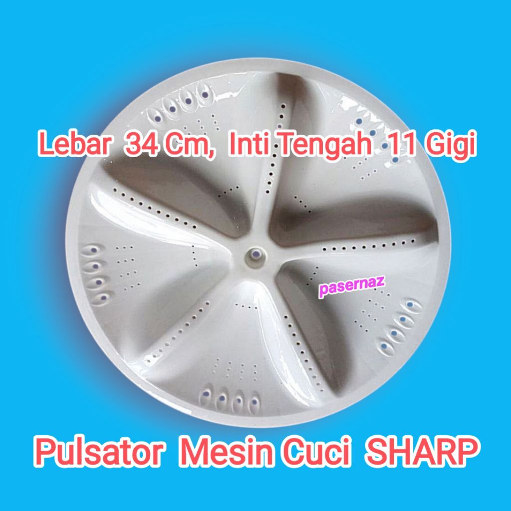 Inti 11 Gigi, Lebar 34 Cm | SHARP | Pulsator Mesin Cuci SHARP | Pulsator Mesin Cuci Manual | Mesin C
