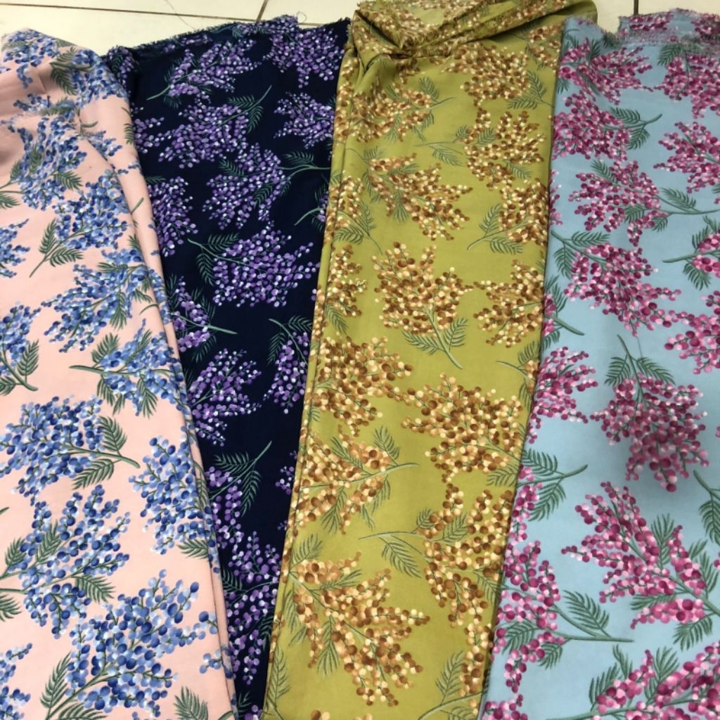 kain wolfis motif bunga - kain wolfis motif premium kkt