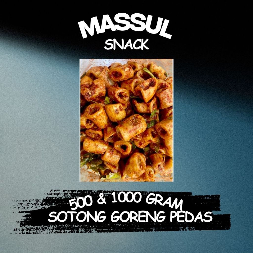 

[500 gram & 1000 gram] Cemilan Sotong Goreng Pedes Kering Crispy