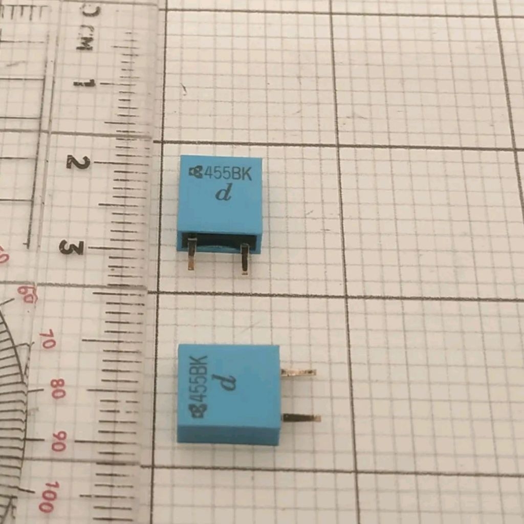 Ceramic 455 KHZ / Crystal Oscillator 455KHz / Ceramic 455BK Biru / CRC 455BK / Keramik CF 455 BK