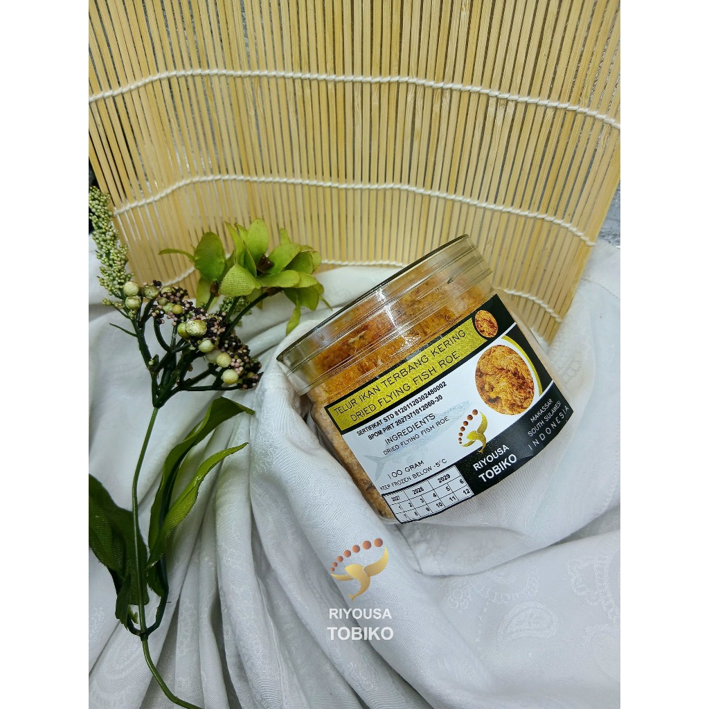 

TELUR IKAN TERBANG SERAT KERING PREMIUM 100 gram