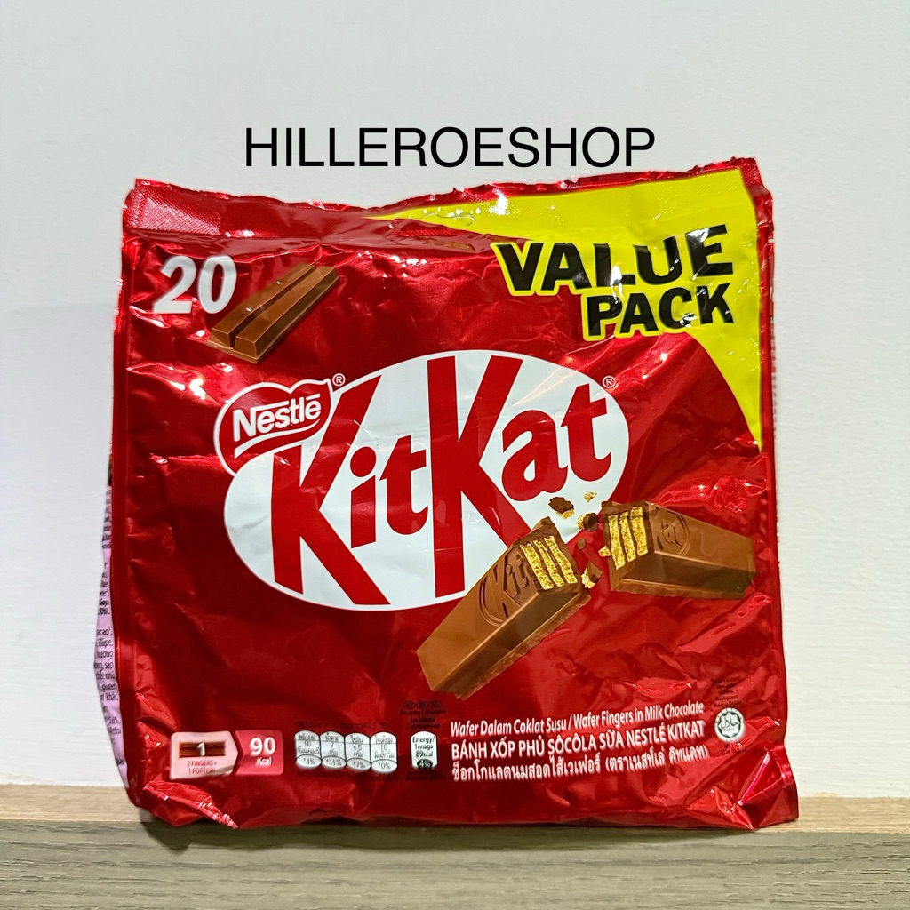 

COKLAT KITKAT VALUE PACK 340GR NESTLE CHOCOLATE KITKAT BAR IMPORT 340GRAM