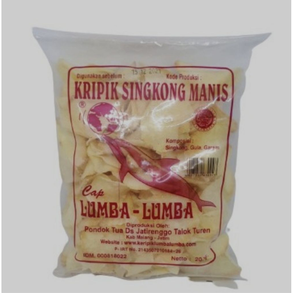 

Keripik Kripik Singkong Lumba Lumba Manis Asin 200 gram Kecil