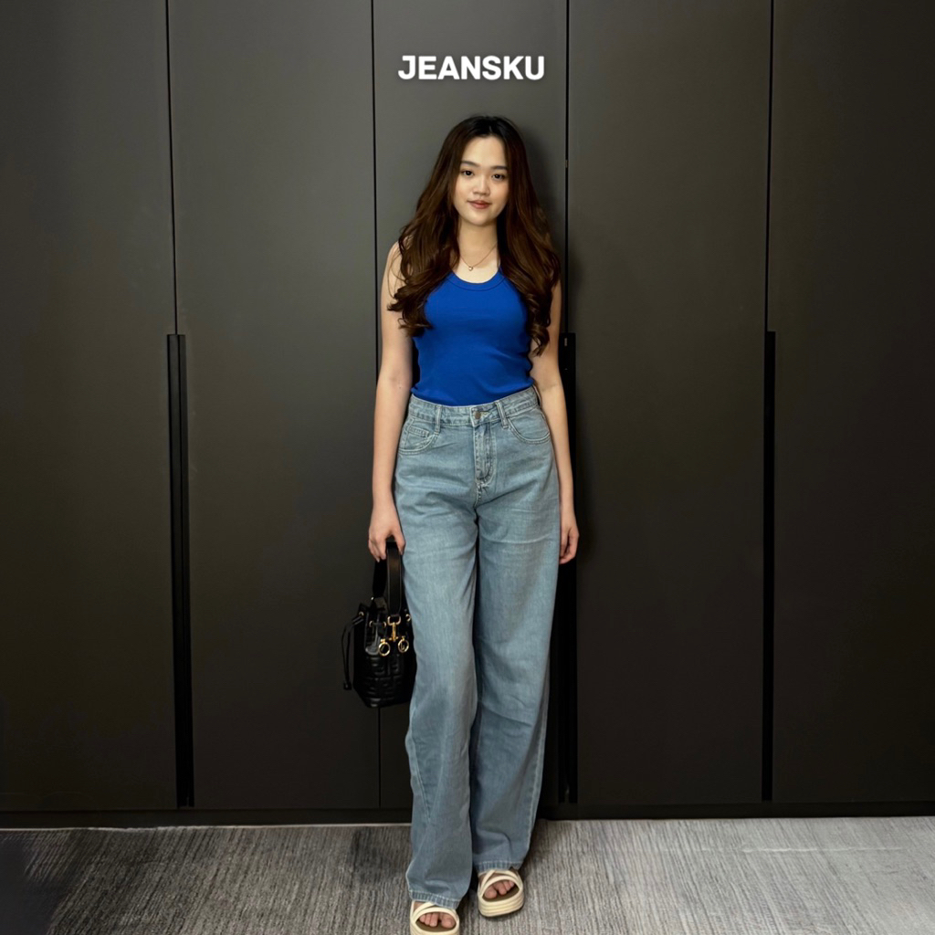 JEANSKU | SJ057 - Highwaist Straight Jeans - Lia Jeans