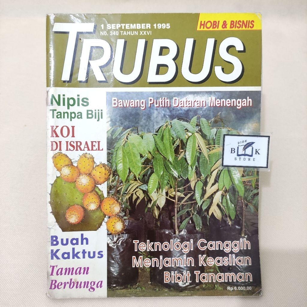 (ORIGINAL) Majalah Trubus - Bawang Putih Dataran Menengah - Teknologi Canggih Menjamin Keaslian Bibi