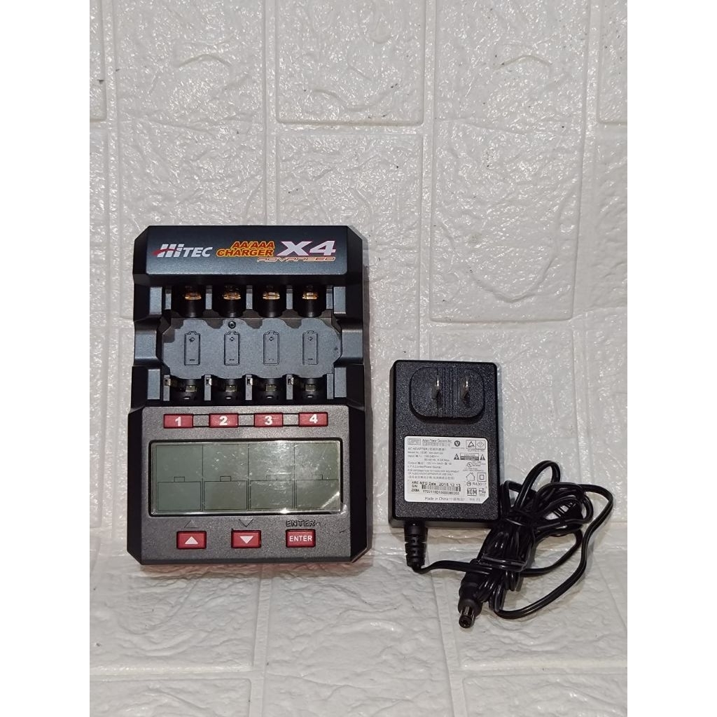 CHARGER HITEC X4 ADVANCED FOR BATTERY TAMIYA AA AAA BATERAI ORIGINAL MADE IN JAPAN JEPANG