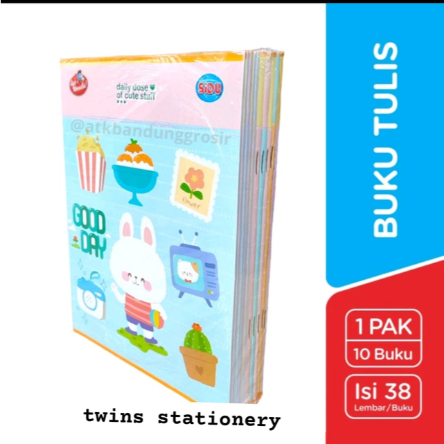 

Buku Tulis SIDU 38 Lembar 1 Pack Isi 10 Buku Random - Edisi Back To School!!