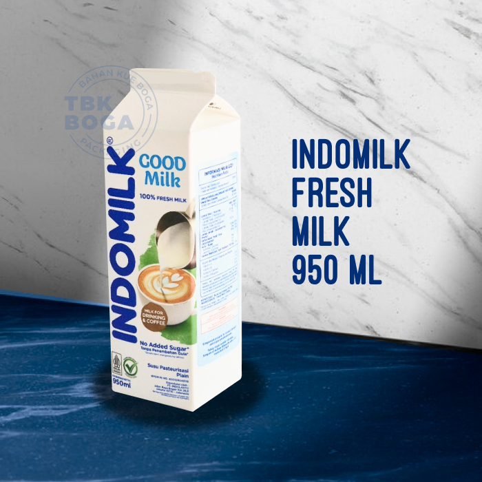 

( exp 23 09 25 ) Fresh Milk Indomilk ( 950 ml ) Susu Pasteurisasi Plain Indo Bukan UHT