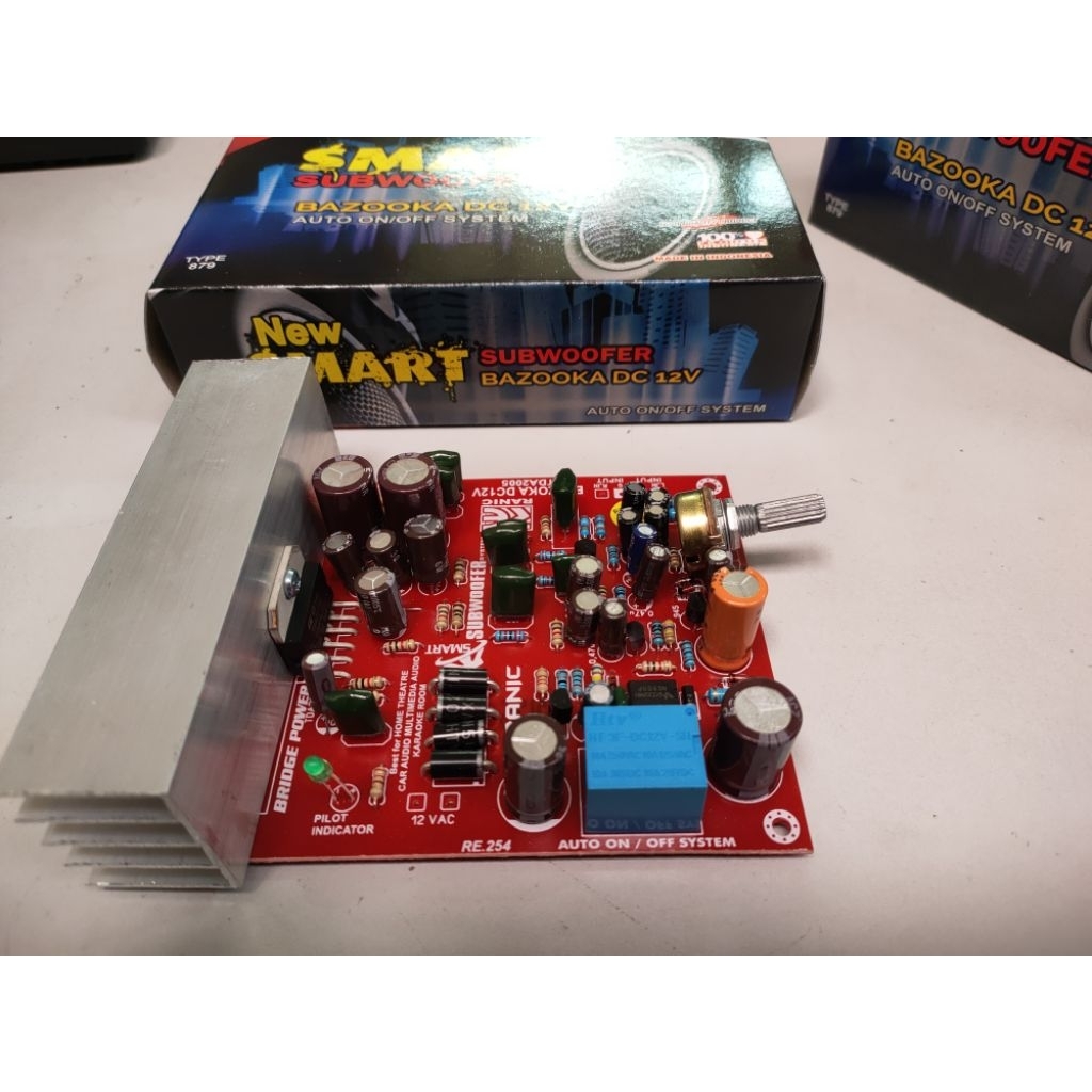 Kit Aktif Subwoofer New Smart Bazooka TDA2004 AC DC 12V