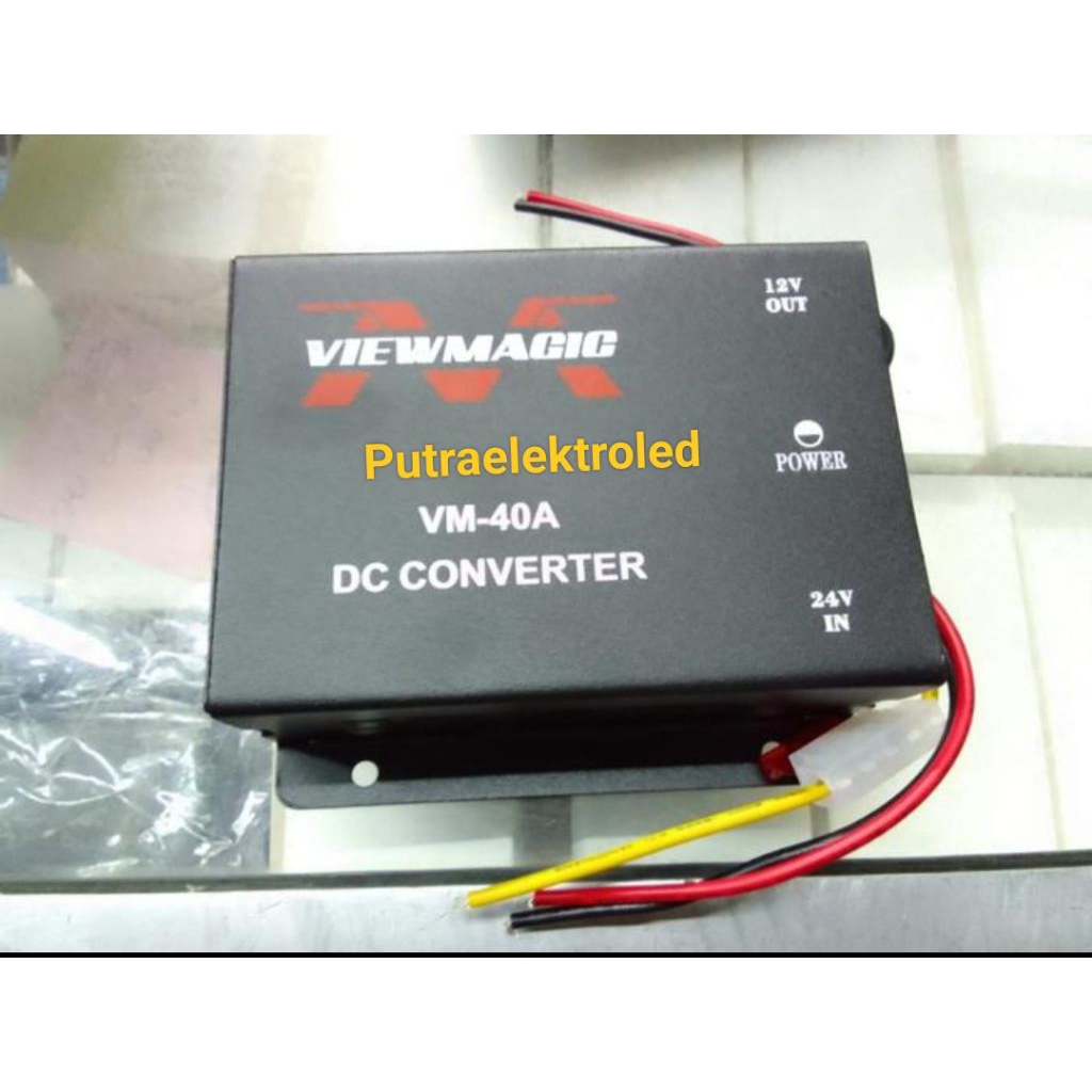 Converter 40A DC 24V - 12V VIEWMAGIC / Converter 40 Amper DC 24V ke 12V
