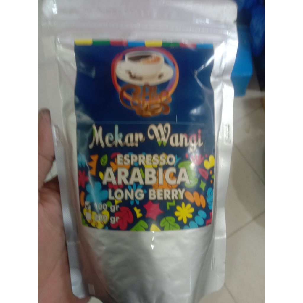 

BUBUK KOPI ESPRESSO ARABICA LONG BERRY ASLI GAYO