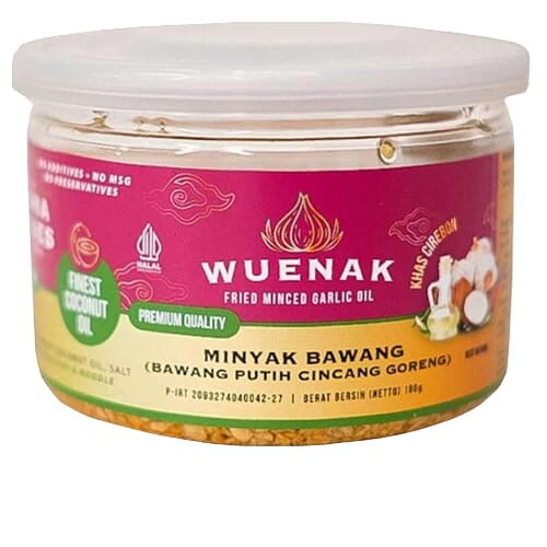

Wuenak Minyak Bawang Putih Cincang Goreng / Fried Minced Garlic In Oil 190 Gr